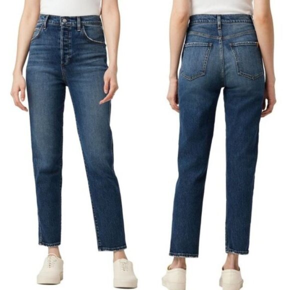 Joes Jeans Eden Relaxed Crop Straight Leg High Rise Raw Hem 26X30 - Picture 2 of 14